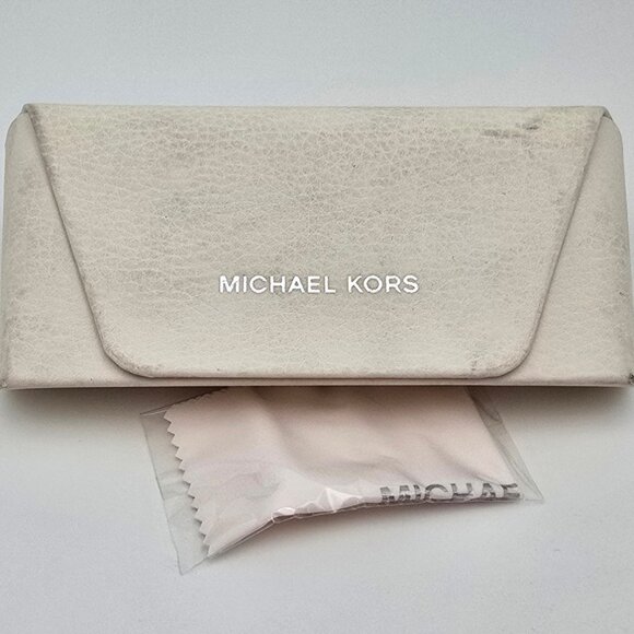 Michael Kors MK5004 Chelsea White Frame Gold Gradient Lens Aviator Sunglasses
